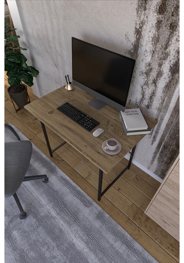 VayAvm 60x90 Cm Çalışma Masası Bilgisayar Masası Çam Açık Kahverengi
