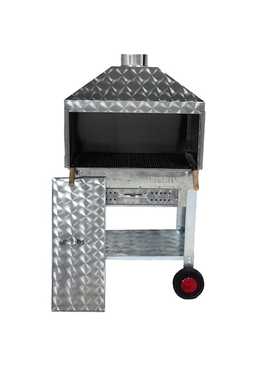 Metehan MTH-142 Davlumbazlı - Çekmeceli - Maltız Izgaralı - Dört Tekerlekli Mangal