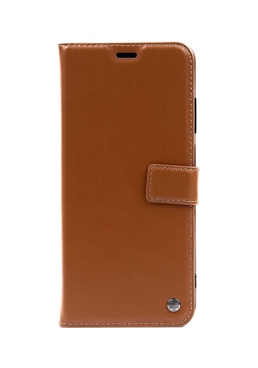 Zore Galaxy Uyumlu M23 Kılıf Msra Kar Deluxe Kapaklı Kılıf - Gold Gold