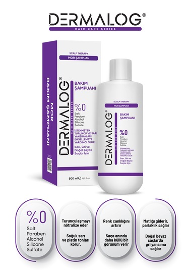Dermalog Turunculaşma Karşıtı Silver Mor Şampuan 500 ML