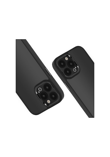 İphone Uyumlu 15 Pro Kılıf Freya Lazer Lens Kamera Çerçeveli Silikon Kapak