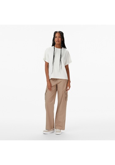 Nautica Kadın Bej Straight Fit Pantolon Düz 57p473t Bej