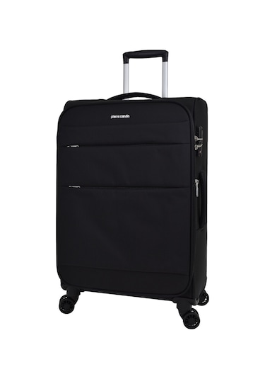 Pierre Cardin Ultra Light Hafif Lüx Kumaş 3'lü Valiz Seti Siyah Pc4200 Siyah
