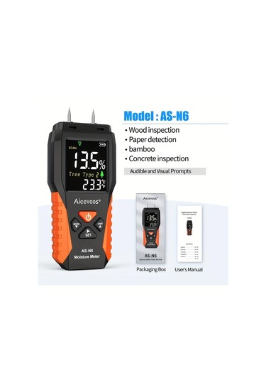 Motion003 Aicevoos Dijital Ahsap Nem Olcer N6 Igne Tipi Su Kacak Dedektor Lcd Ekran Nem Test Ci