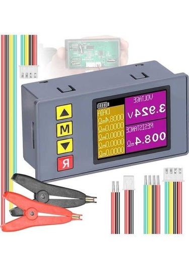 Pazly Ts457 Giriş Seviyesi Ac 4 Kablolu Kelvin Gerilim/direnç Test Cihazı, Kullanıcı Dostu Ekran Ve Otomatik Kapanma