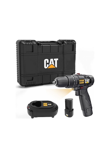 Cat DX14.2 12 V 2.0 Ah Li-ion Çift Akülü Profesyonel Şarjlı Matkap