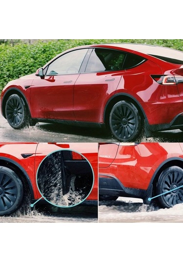 Cordial 2020 2025 Model Y İçin 4 Adet Esnek Çamur Flapları Tesla Model 3 Highland Tüm Hava Plastik Fender Koruyucu Aksesuarları