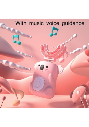 Sones Çocuk Ağız Elektrikli Diş Fırçası U Şeklinde Sonic Akıllı Elektrikli Diş Fırçası Mavi