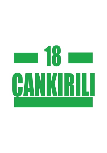 18 Çankırılı Araba Sticker 17x17 Cm Yeşil