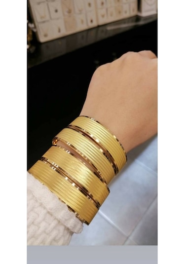 İdeal Gold Sarraf 22 Ayar Işçiliksiz Trabzon Desen Bilezik 15 G