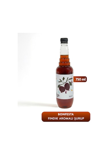 Bonfesta Fındık Aromalı Kahve ve Kokteyl Şurubu 750 ML