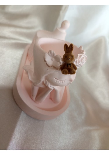 Koyu Kahverengi Peluş Tavşanlı Küpe