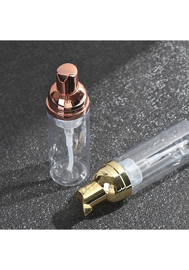 Sarı-50-150mlempty Yüz Kirpik Kozmetik Şişesi Temizleyici Sabunluk Köpük Şişesi Plastik Köpük Pompa Şişesi Gül Altın Banyo Malzemeleri