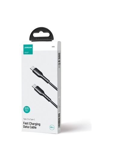 Joyroom Sa26-cc3 Flaş Şarj Serisi 60w Usb-c / Type-c - Usb-c / Type-c Hızlı Şarj Veri Kablosu, Kablo Uzunluğu: 1m