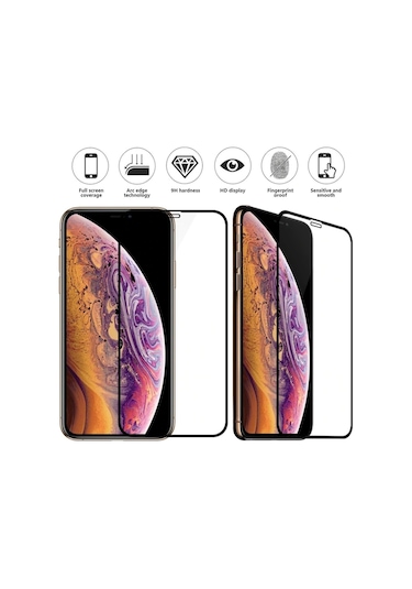 Apple Uyumlu iPhone 11, Pro Ve Max 5D Tam Kaplayan Ekran Koruyucu Kırıl