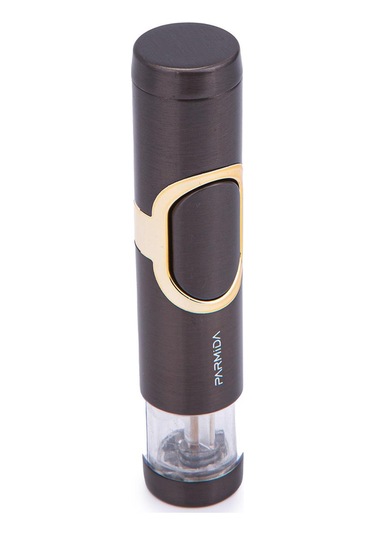 Tek Torch Pürmüz Gunmetal-gümüş Metal Puro Çakmağı