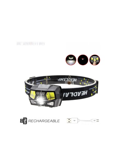 Shineyee Usb Şarjlı Otomatik Algılama Lişanslı Sulu Dayanıklı Xpg Led Feneri - Camping, Koşu, Balıkçılık İçin 101 Model Kartal Kafa Feneri