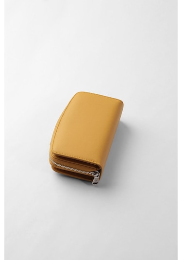 Cengiz Pakel Orta Boy Çıt Çıt Detaylı Kadın Cüzdan/portföy - 65300 -hardal 65300-hardal