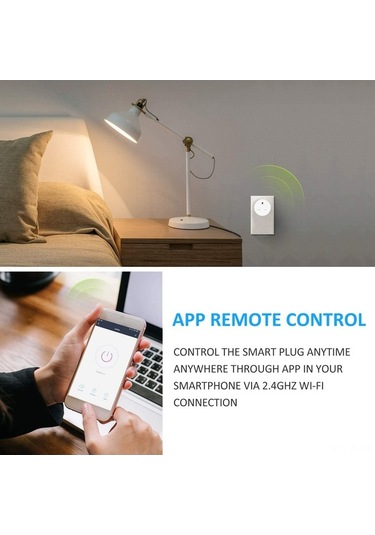 Pazly Akıllı Wi-fi Priz: Uzaktan Kontrol, Zamanlayıcı, 2300w, Google Home Uyumlu, Enerji Tasarrufu