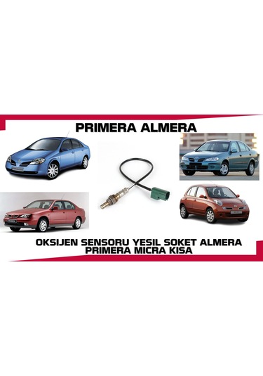 Oksıjen Sensoru Yesıl Soket Almera Prımera Mıcra Kısa