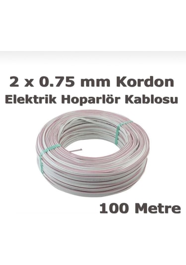 Beyaz 2 0,75 Kordon Başlıksız 100metre