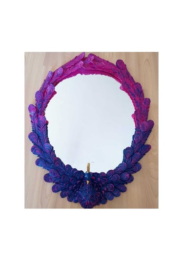 Tavuskuşu Polyester Ayna Mor - Pembe