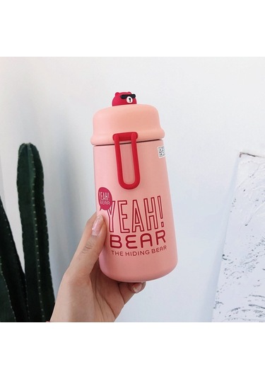 Shun Paslanmaz Çelik Termos - Vakum Flasks & Termos, 6-12 Saat Isı Yalıtımı, Çevre Dostu Pembe Pembe