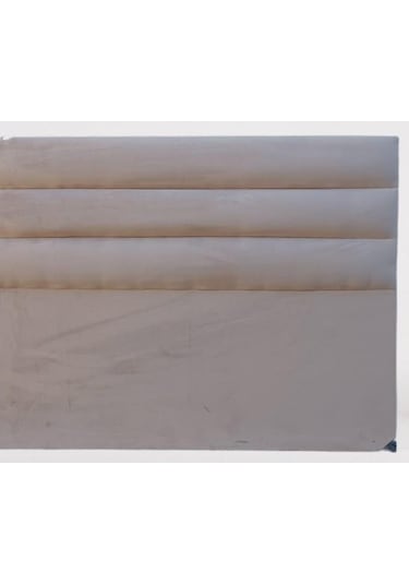 Başlık 90344 Dk Çift Kişilik 120'lık Yatay Dilimli Tay Tüyü Krem Kumaş El Yapım