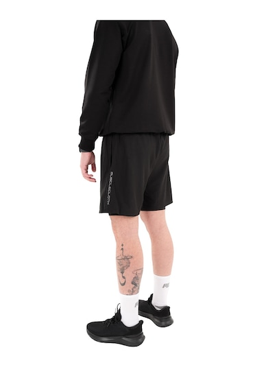 Musclecloth Performance 2 In 1 Erkek Taytlı Şort Siyah Siyah
