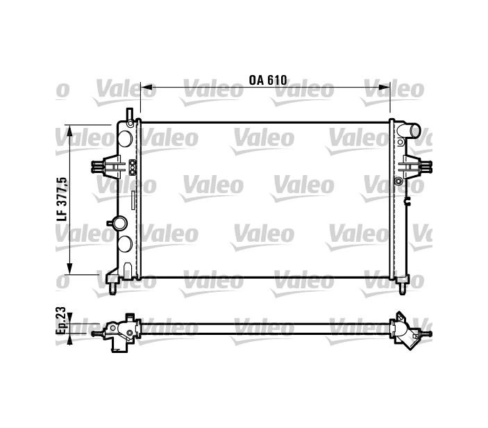 Radyatör Astra G-zafıra 1.4 165-1.6 165-1.8 165-2.0 165-2.2 165 Ac Klimasız Mekanik 610x377.5x23 93177121 9193265 1300214 1300257