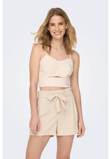 Only Onlmago Lıfe Strap Crop Top Pnt Bej 001