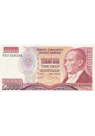 7.emisyon 2.tertip 20.000 Türk Lirası