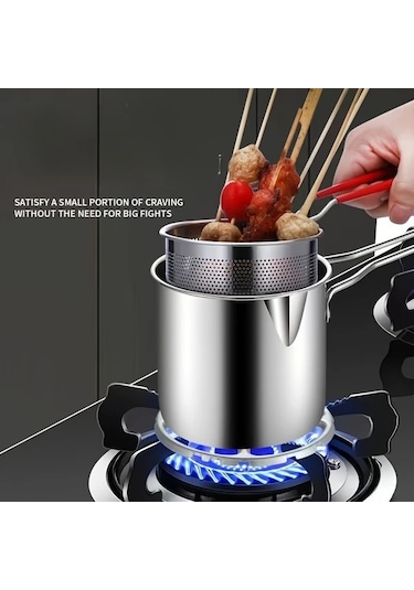 Brightnova Paslanmaz Çelik Derin Yağda Kızartma Makinesi Deep Fryer Patates Balık Ve Tavuk Kızartma İçin İdeal Mutfak Aleti