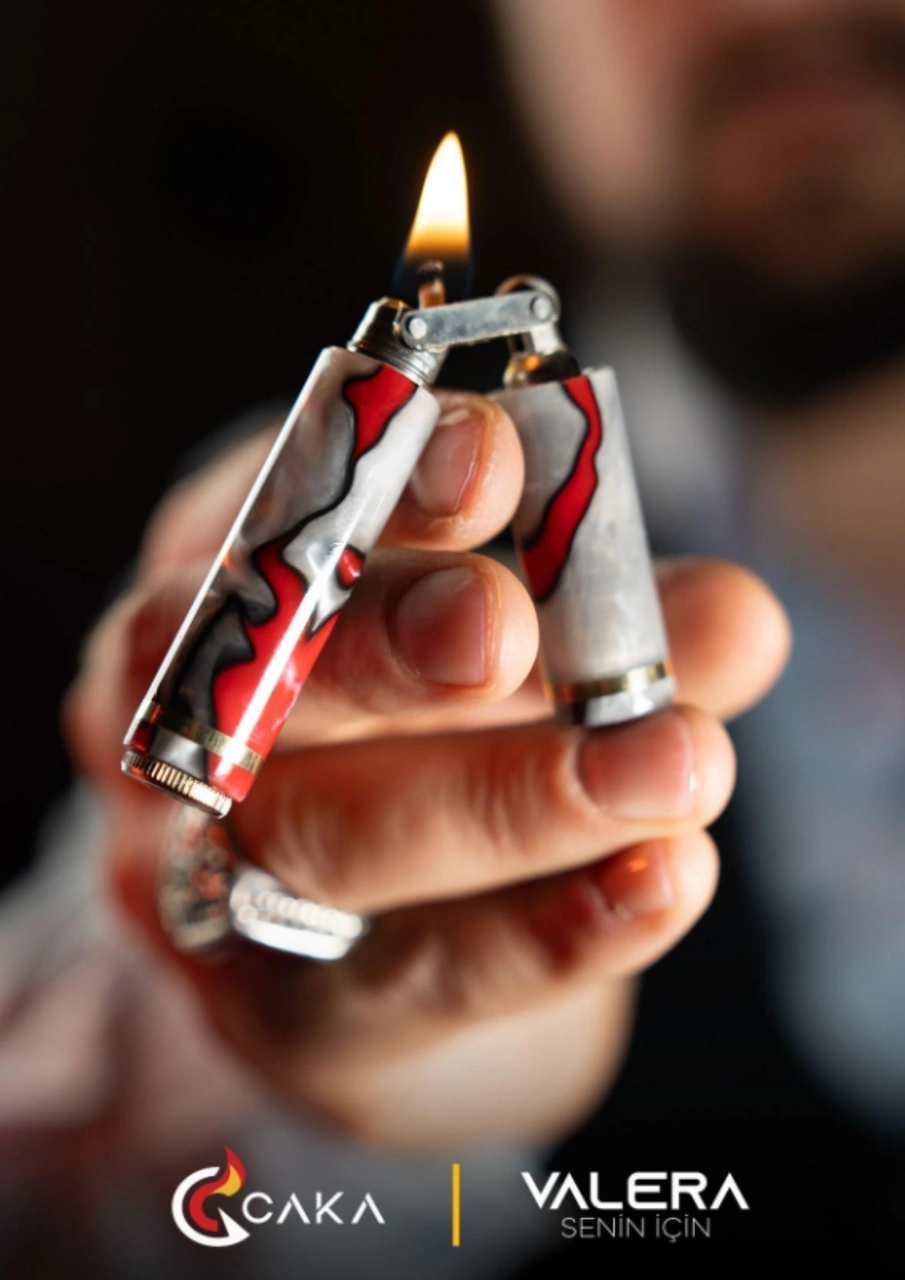 Caka Lighter Valera Benzinli Çakmak Gri