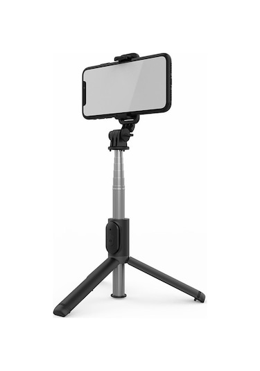 Createtech Q01 101cm Bluetooth Selfie Tripod Çubuğu - Çok Fonksiyonlu, Kırmızı
