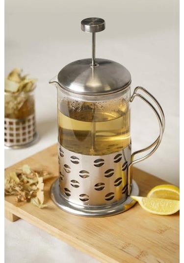 Borosilikat Cam French Press 350 Ml Şeffaf