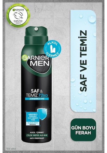 Garnier Men Saf&Temiz Erkek Deodorant 150 ML