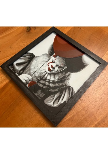 Pennywise 3d Baskı Tablo Çerceve