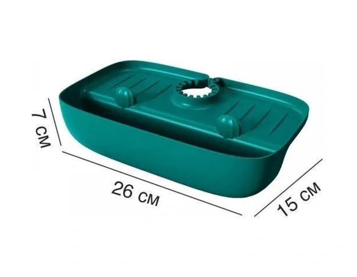 Skycity Mutfak/banyo Silikon Lavabo Organizer: Fıçya Saçma Koruması, Su Akışı Sistemi, Sprey/şampuan Tutucu - Yeşil Yeşim Rengi Yeşil