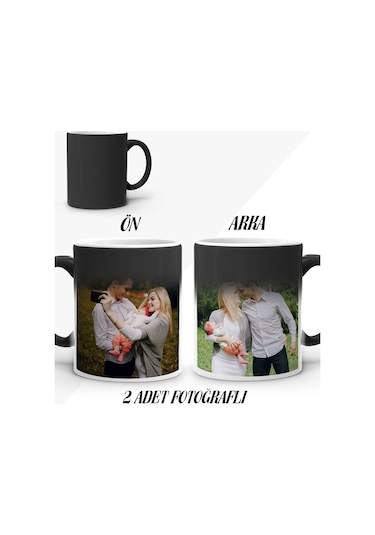 2 Resimli Sihirli Kupa Bardak Kobitmeyencom33566 Bk Gift Renkli