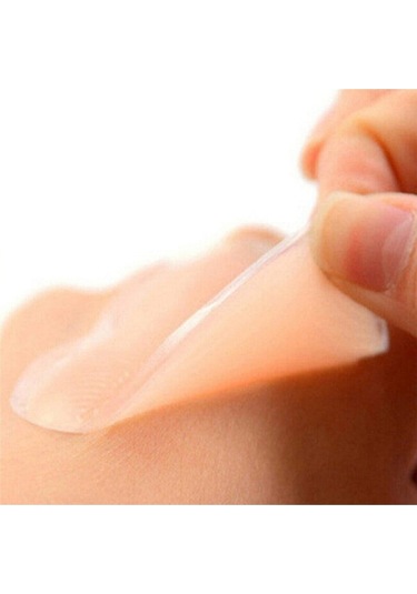 1 Çift Göğüs Ucu Gizleyici Kadın Silikon Kapatıcı Ten Nipple Pad Ten Rengi