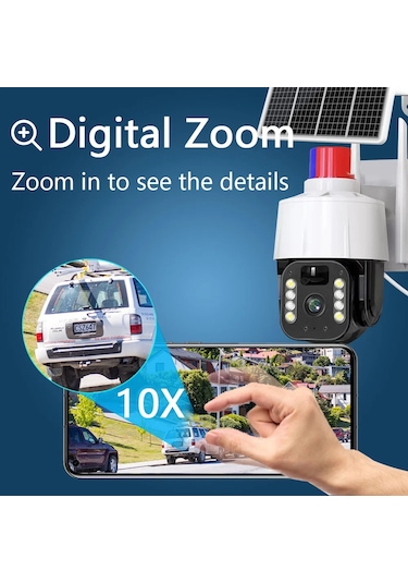 Ultratekno Cmr46 Güneş Panelli 4g+ Wi-fi 5mp Üvenlik Kamerası