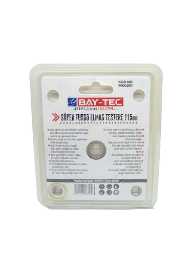 Bay-tec Mk0281 Süper Turbo Elmas Testere 115mm