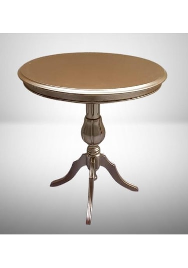 Fiskos Sehpa Eko 90503 Baba 4ayak 65 Cm Hareketli Mdf Tabla Parlak Gold El Yapım