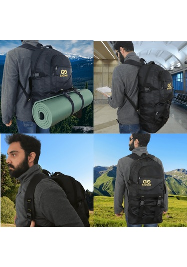 Baggor Siyah 65 L Outdoor Sırt Çantası
