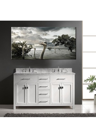 Göldeki Ördekler Kanvas Tablo