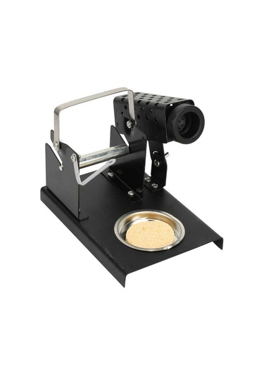 Siyah Havya Kalay Tel Standı 2'si 1 Arada Çok Fonksiyonlu Tutucu Makara Lehim