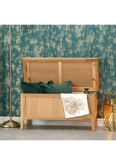 Masifart Emilia Masif tablalı Ahşap Sandık