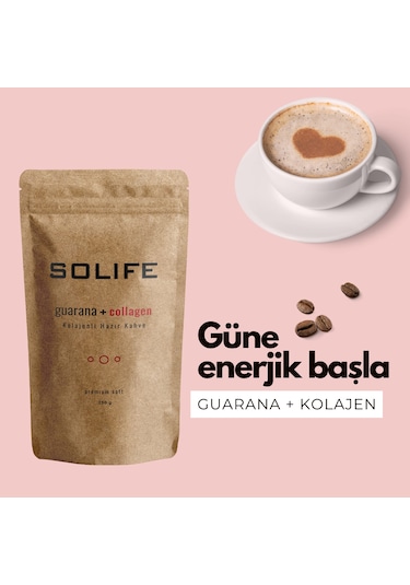 Solife Guarana ve Kolajenli Hazır Kahve Premium Soft 100 G