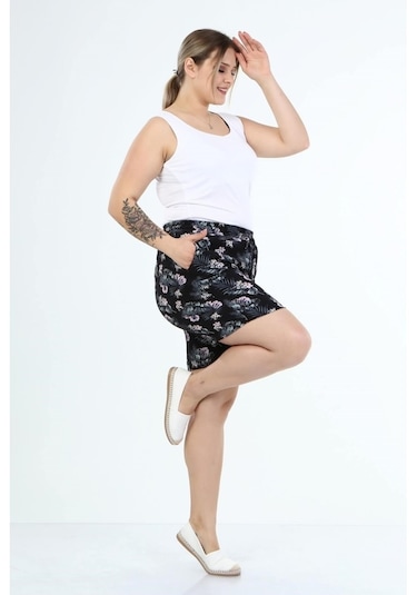 Myline Beli Lastikli Cepli Şort (501596338)